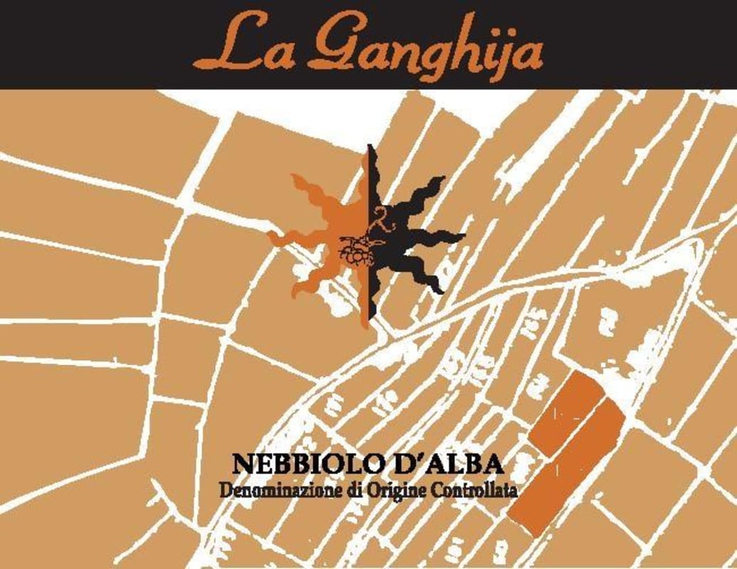 La Ganghija Nebbiolo d'Alba 2013 Front Label