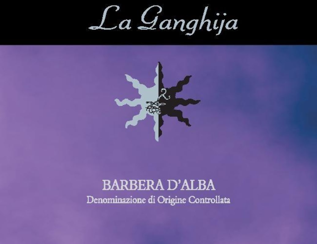 La Ganghija Barbera d'Alba 2012 Front Label