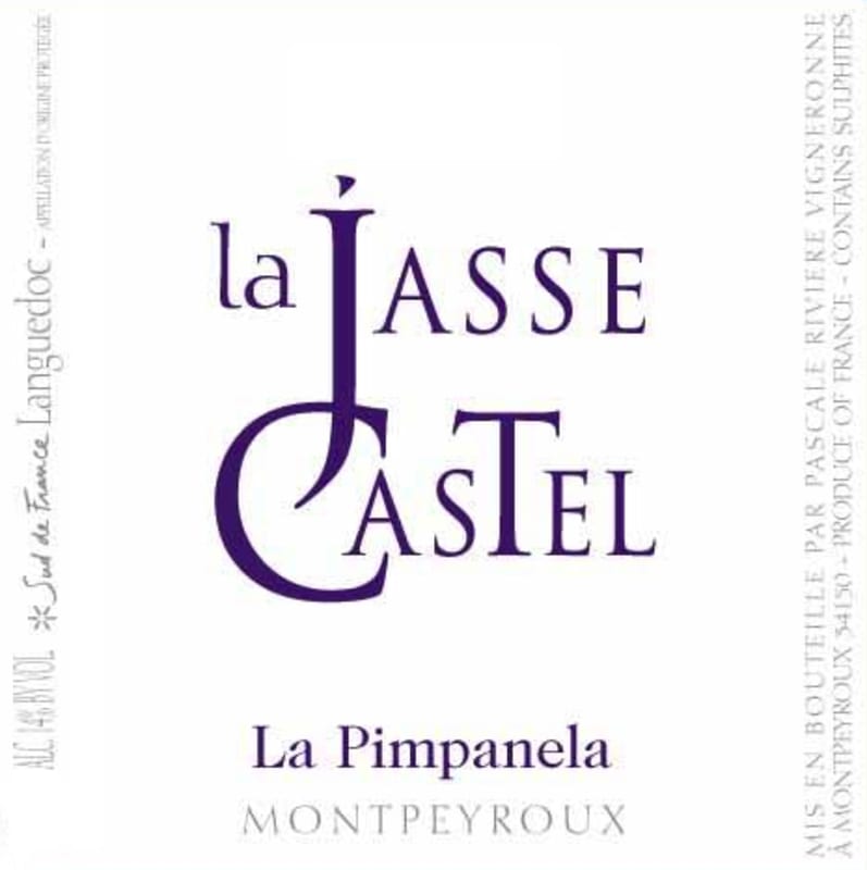 La Jasse Castel Montpeyroux La Pimpanela 2012 Front Label
