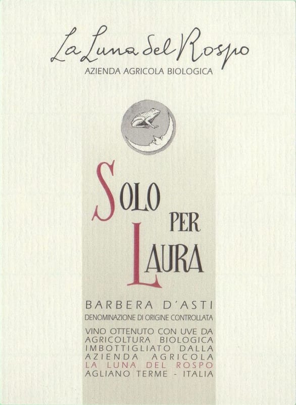 La Luna del Rospo Solo per Laura 2010 Front Label