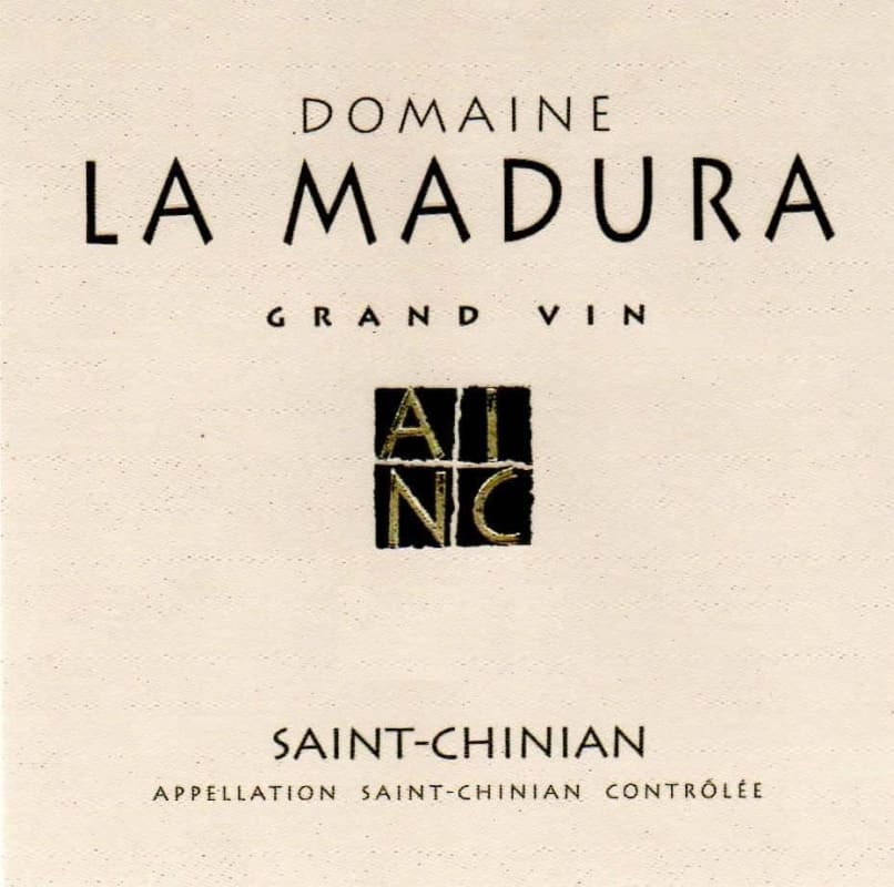 La Madura Saint-Chinian Grand Vin 2012 Front Label