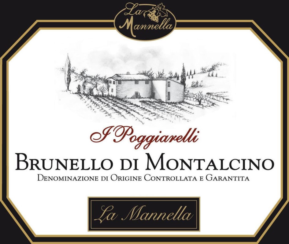 La Mannella Brunello di Montalcino I Poggiarelli 2009 Front Label