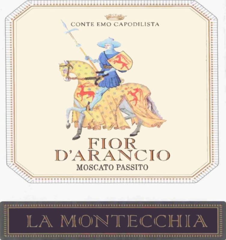 La Montecchia Colli Euganei Fior d'Arancio Passito 2001 Front Label