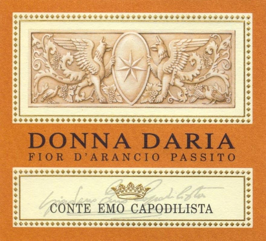 La Montecchia Colli Euganei Fior d'Arancio Donna Daria Passito 2007 Front Label