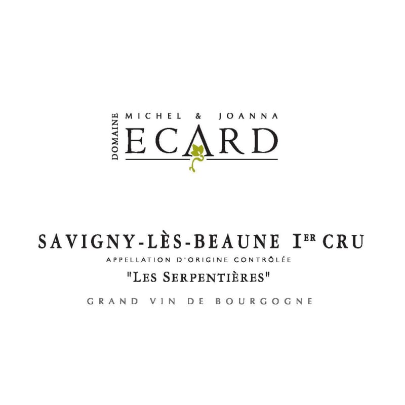 Domaine Michel & Joanna Ecard Savigny-les-Beaune Premier Cru 2015 Front Label