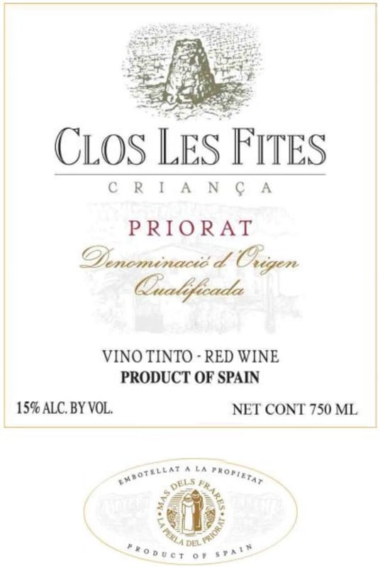La Perla del Priorat Clos Les Fites Crianca 2006 Front Label