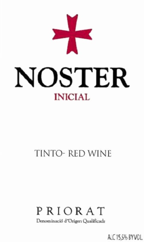 La Perla del Priorat Noster Inicial 2012 Front Label