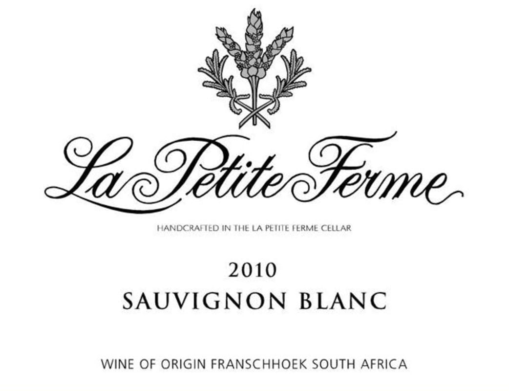 La Petite Ferme Sauvignon Blanc 2010 Front Label