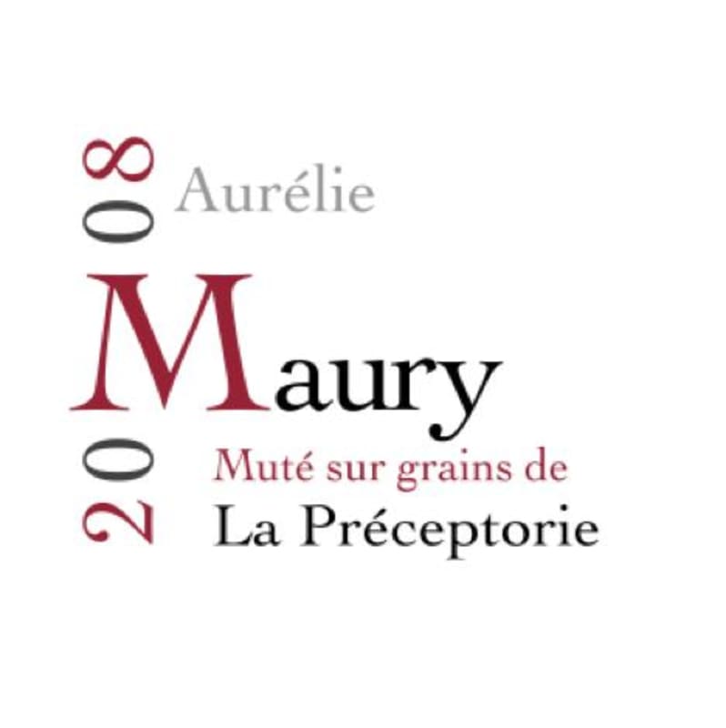 La Preceptorie Maury Aurelie 2008 Front Label