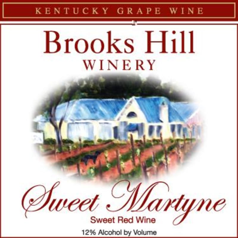 Brooks Hill Winery Sweet Martyne Front Label