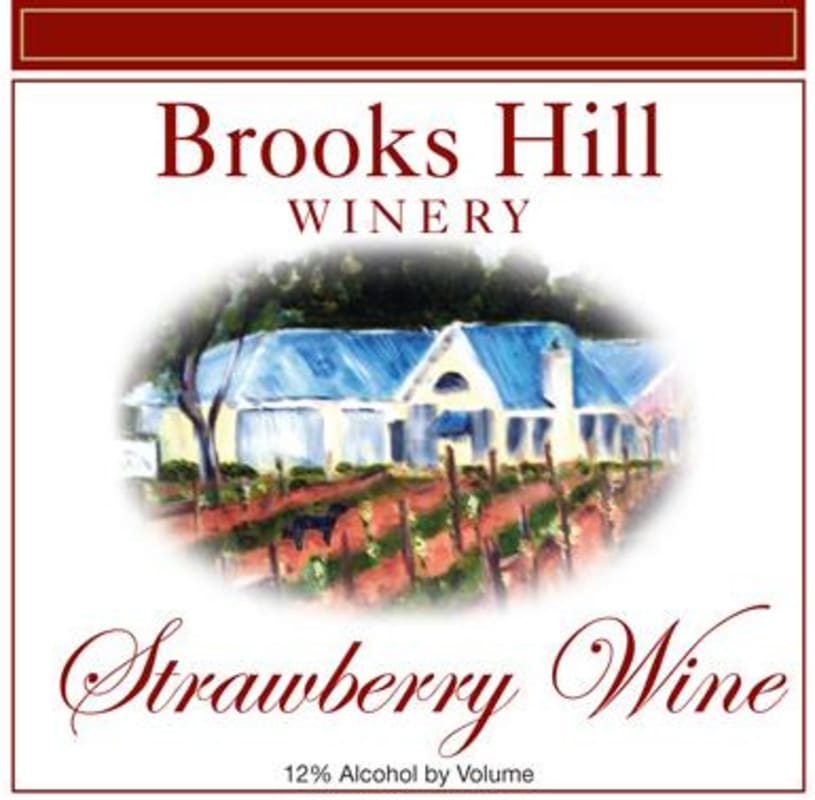 Brooks Hill Winery Strawberry Front Label
