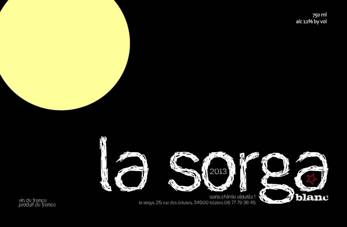 La Sorga Blanc 2013 Front Label