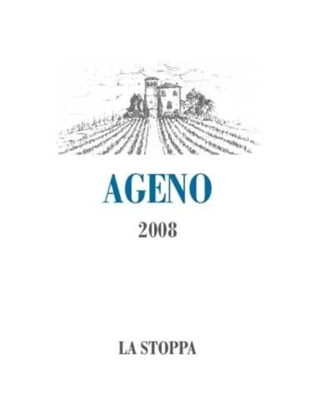 La Stoppa Emilia Ageno Bianco 2008 Front Label