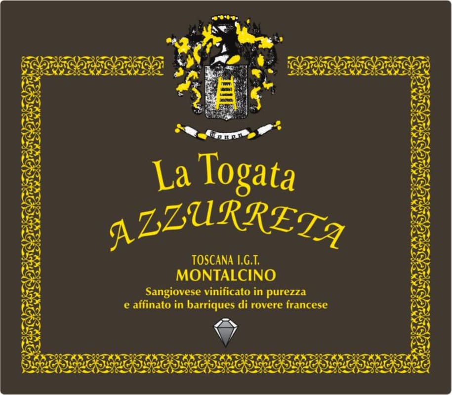 La Togata Winery Toscana Azzurreta 2007 Front Label
