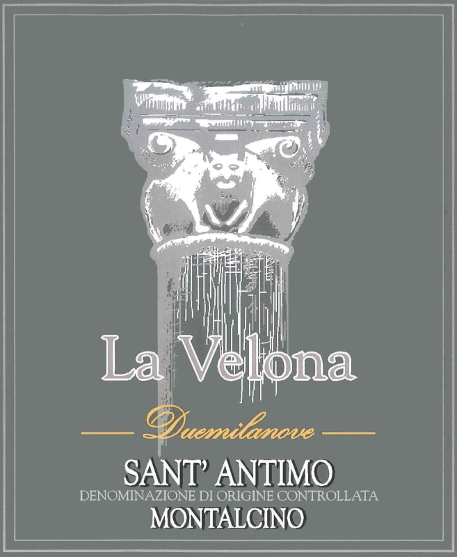 La Velona Sant' Antimo Duemilanove Red 2014 Front Label