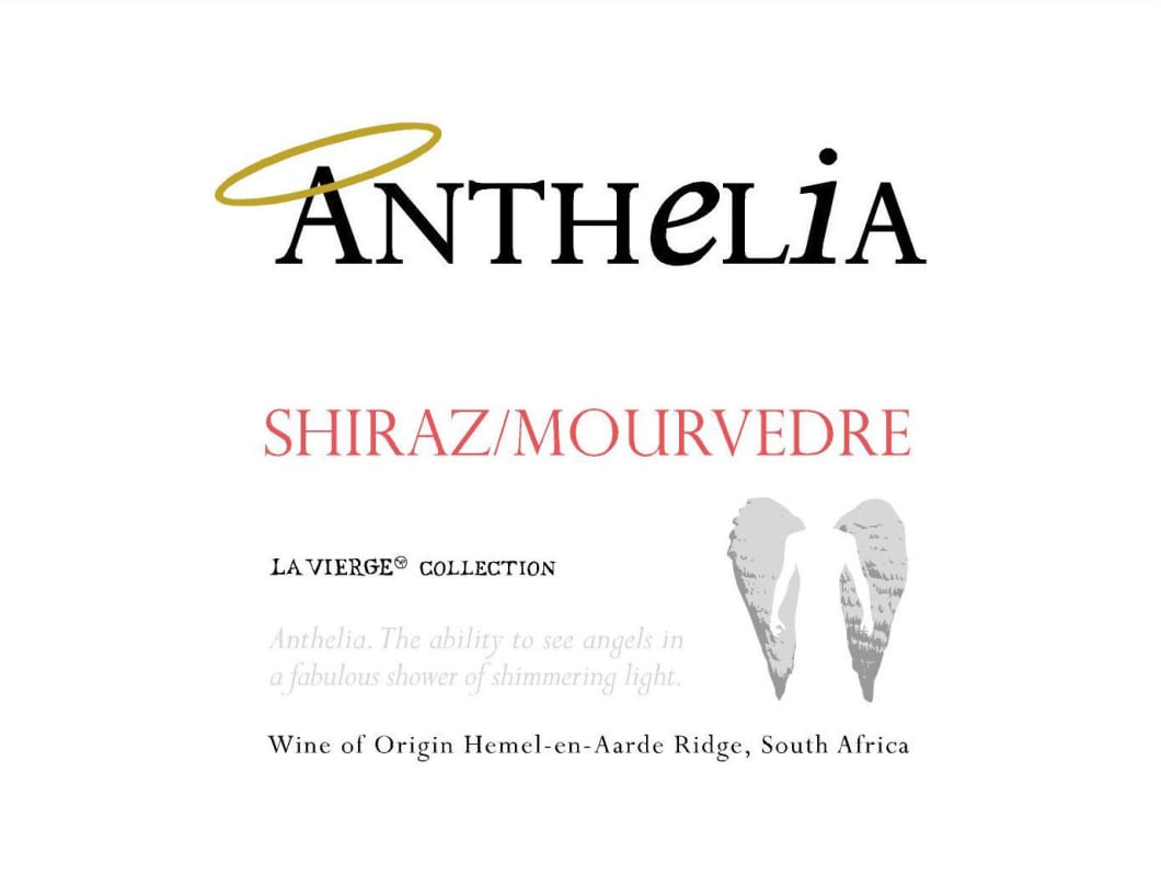 La Vierge Anthelia Shiraz Mourvedre 2013 Front Label