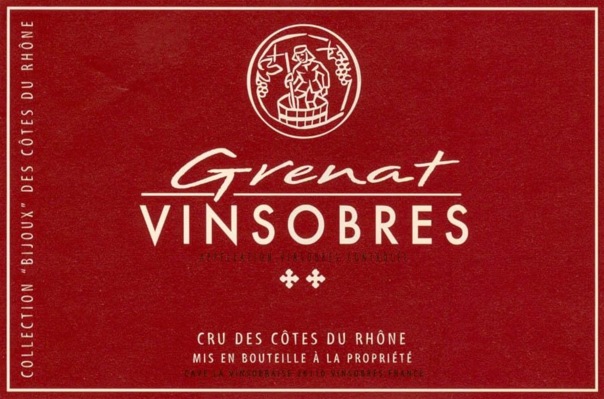 La Vinsobraise Vinsobres Grenat 2010 Front Label