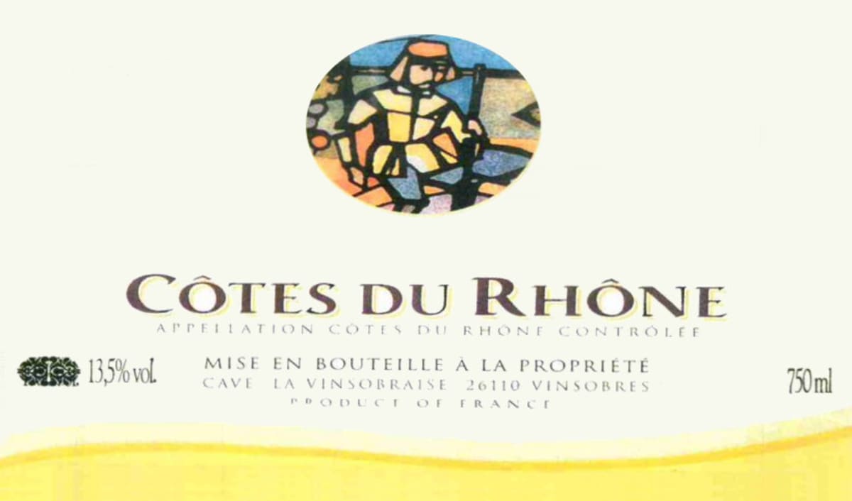La Vinsobraise Cotes du Rhone Blanc 2014 Front Label