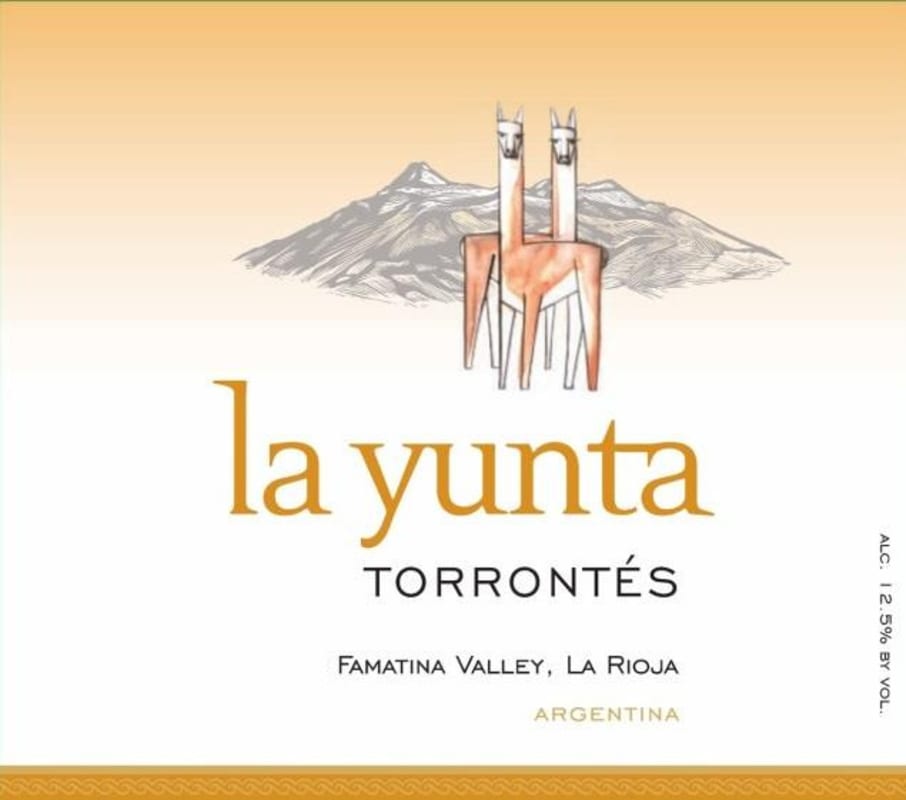La Yunta Wines Torrontes 2015 Front Label