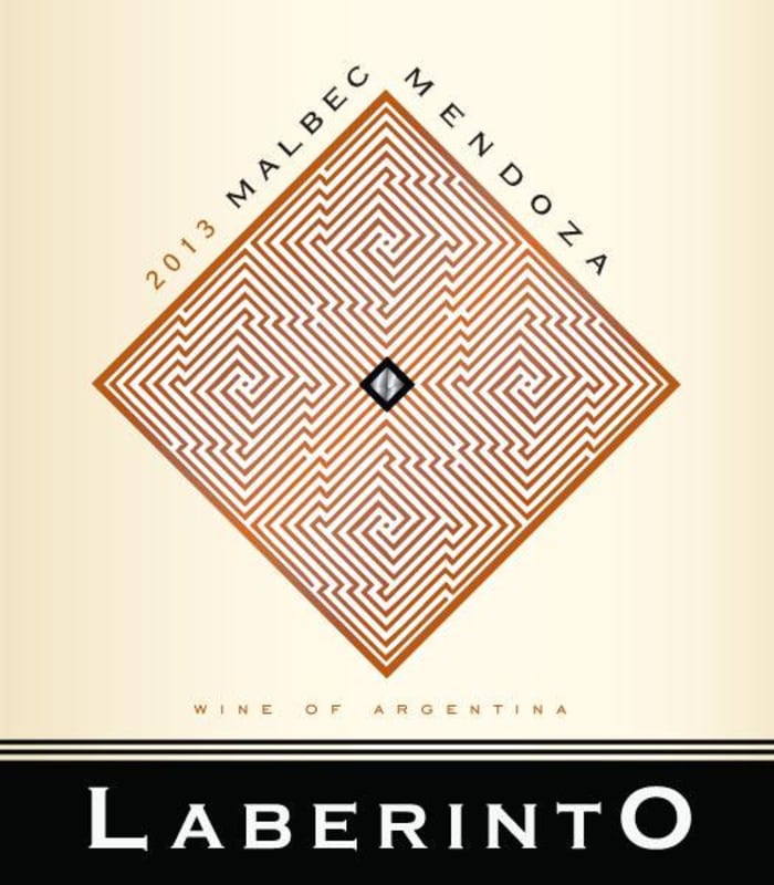 Laberinto Malbec 2013 Front Label