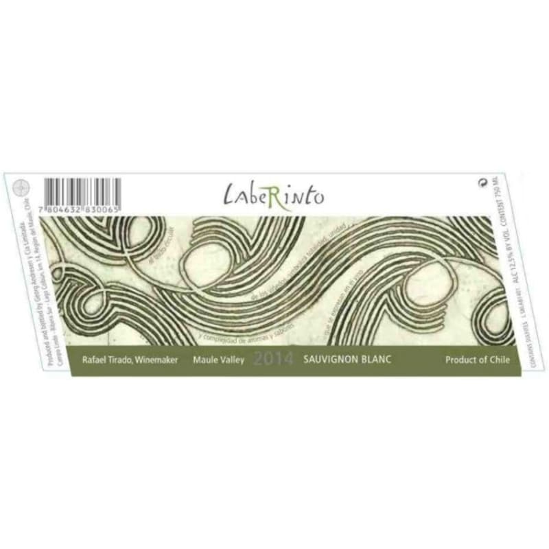 Laberinto Ribera del Lago Laberinto Sauvignon Blanc 2014 Front Label