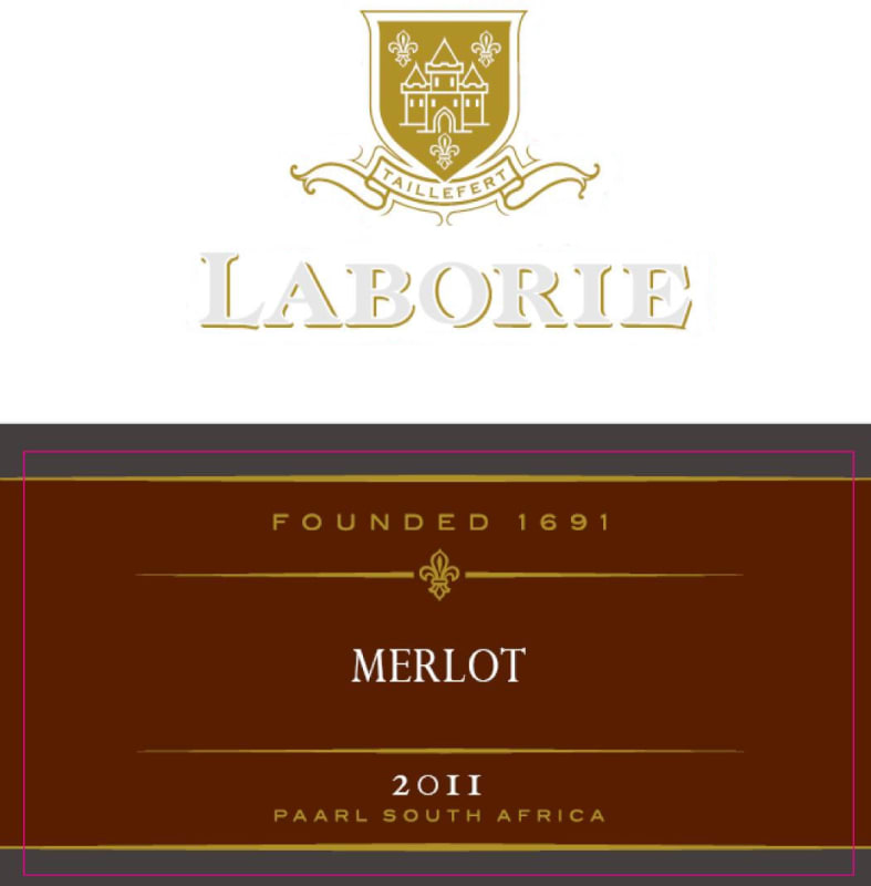 Laborie Wine Estate Merlot 2011 Front Label