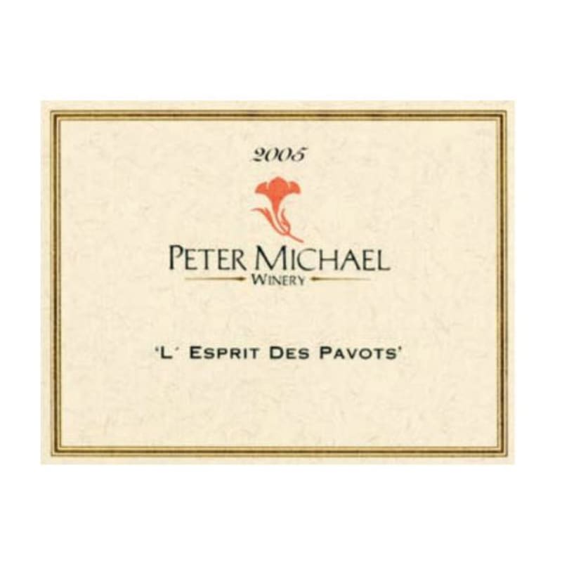 Peter Michael L'Esprit des Pavots 2005 Front Label