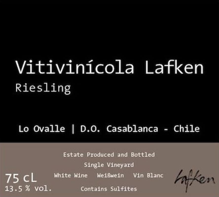Lafken Riesling 2013 Front Label