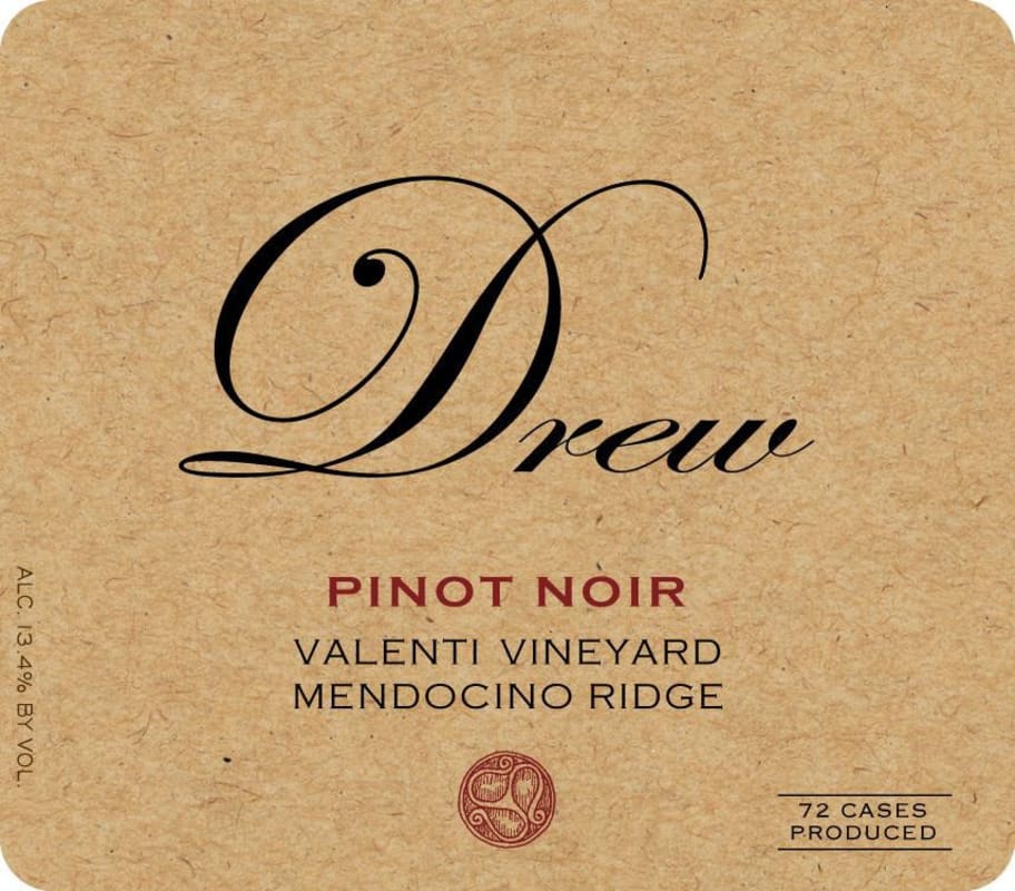 Drew Valenti Vineyard Pinot Noir 2012 Front Label