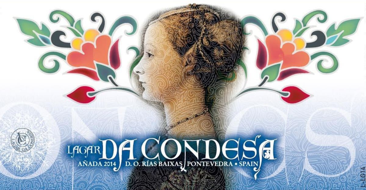 Lagar da Condesa Albarino 2014 Front Label