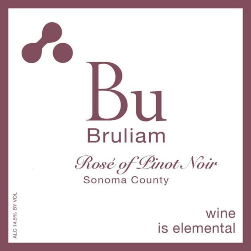 Bruliam Wines Rose of Pinot Noir 2013 Front Label