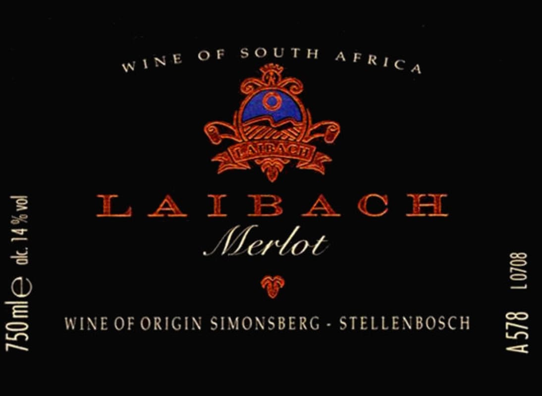 Laibach Merlot 2011 Front Label
