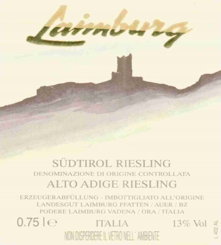 Laimburg Sudtirol-Alto Adige Riesling 2005 Front Label