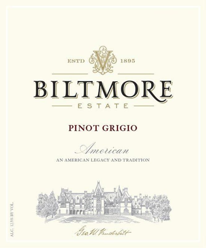 Biltmore Estate Pinot Grigio 2014 Front Label