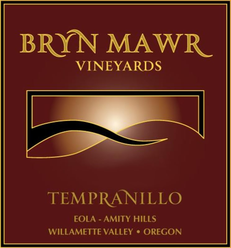 Bryn Mawr Vineyards Tempranillo 2013 Front Label