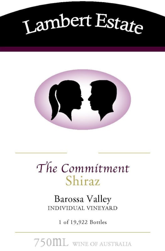 Lambert Estate The Commitment Shiraz 2012 Front Label