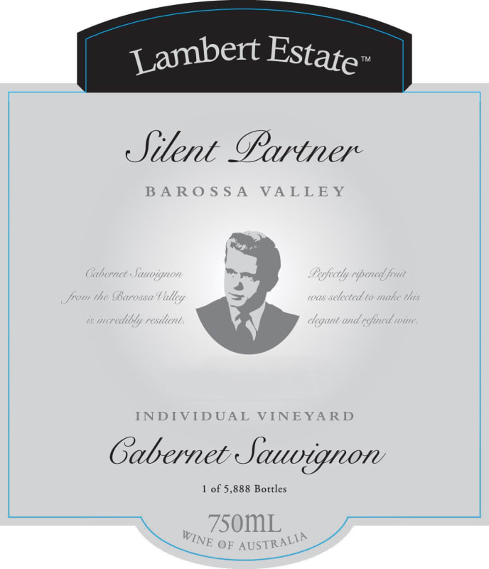 Lambert Estate Silent Partner Cabernet Sauvignon 2009 Front Label