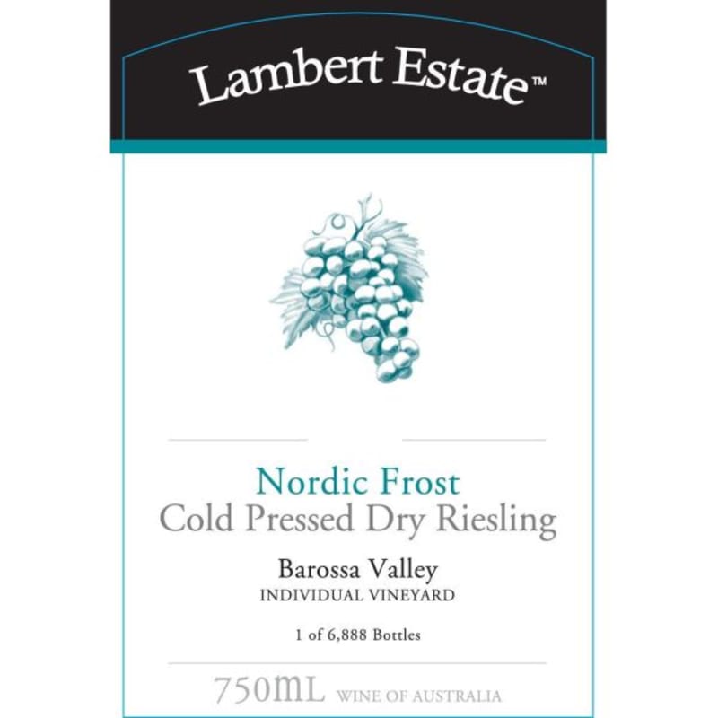 Lambert Estate Nordic Frost Cold Pressed Dry Riesling 2013 Front Label