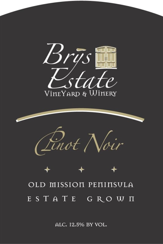 Brys Estate Vineyard & Winery Pinot Noir 2012 Front Label