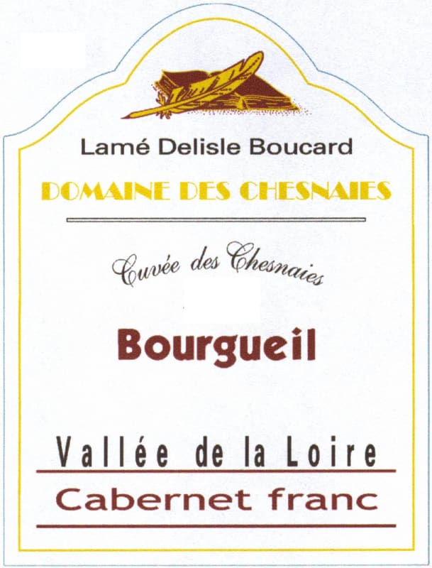 Lame Delisle Boucard Bourgueil Cuvee des Chesnaies 2014 Front Label