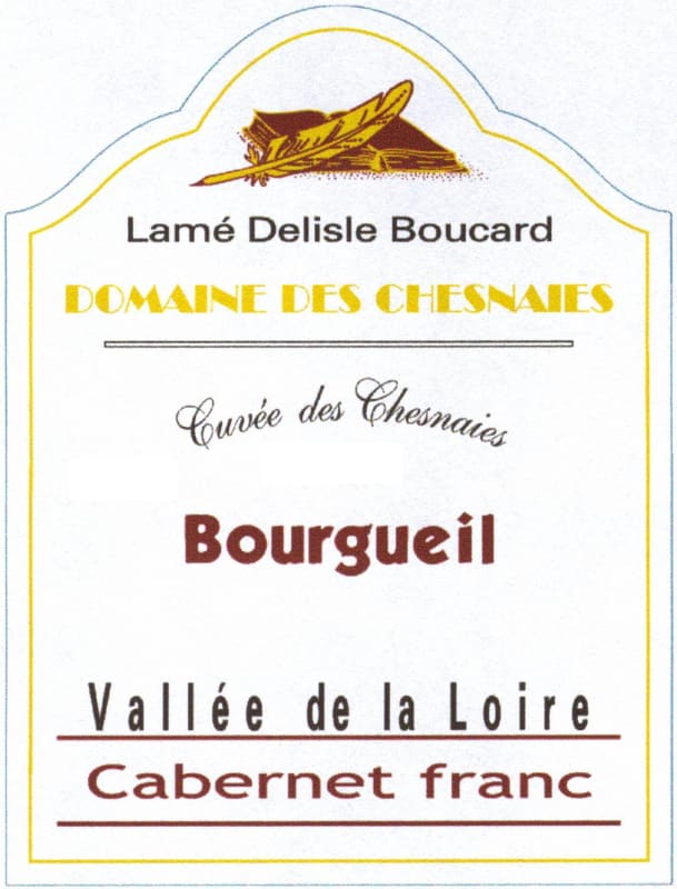 Lame Delisle Boucard Bourgueil Cuvee des Chesnaies 2013 Front Label
