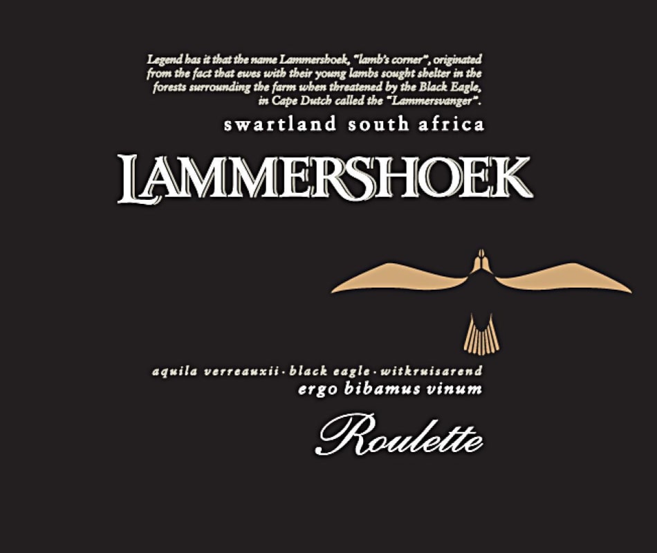 Lammershoek Winery Roulette 2013 Front Label