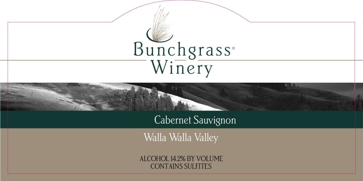 Bunchgrass Winery Cabernet Sauvignon 2011 Front Label