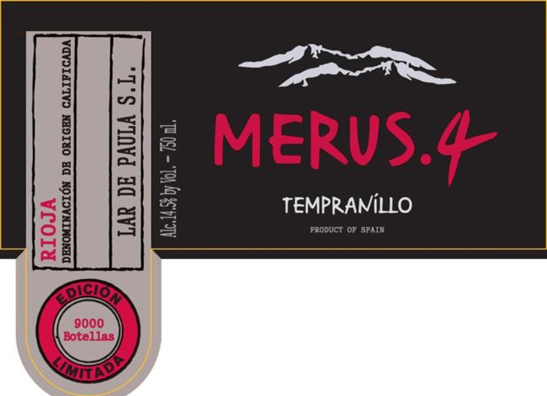 Lar de Paula Merus 4 Alta Expresion 2005 Front Label