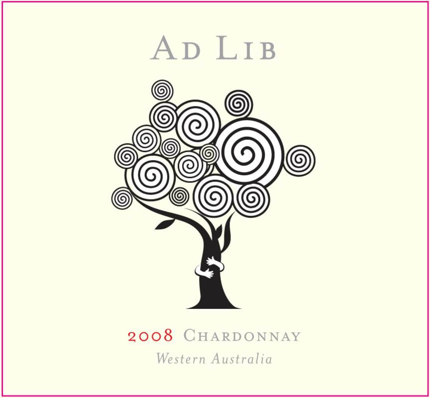 Larry Cherubino Wines Ad Lib Tree Hugger Chardonnay 2008 Front Label