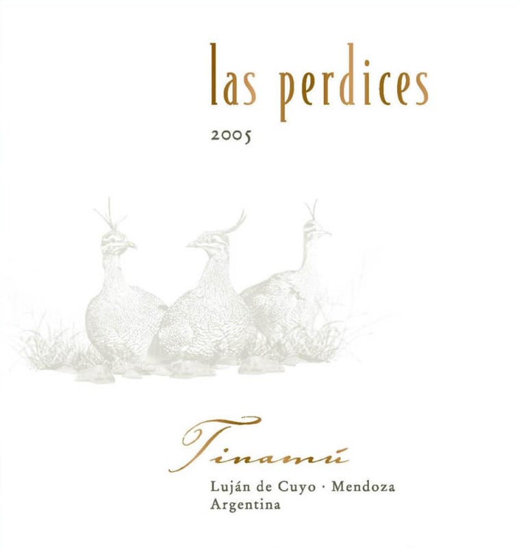 Las Perdices Tinamu 2005 Front Label