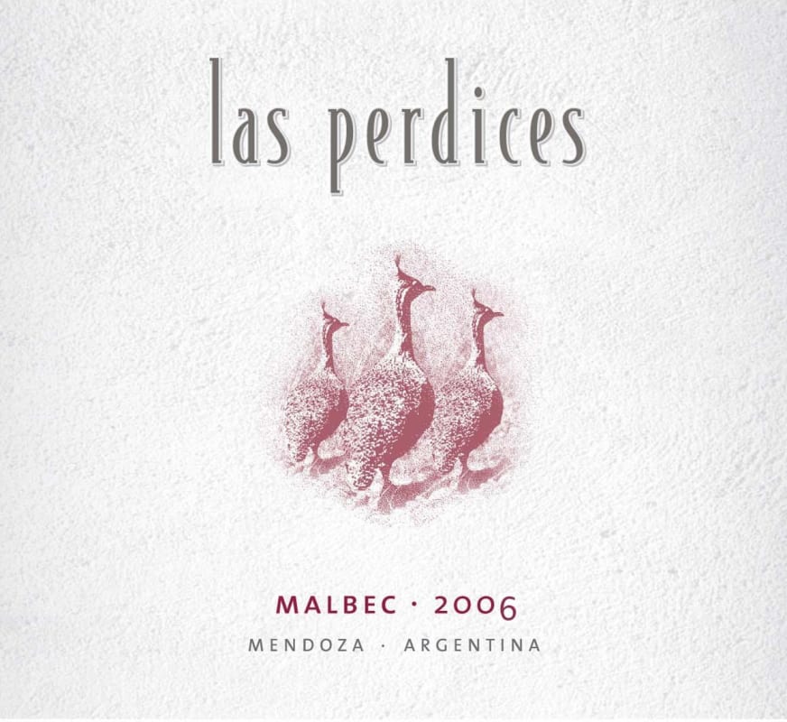 Las Perdices Malbec 2006 Front Label