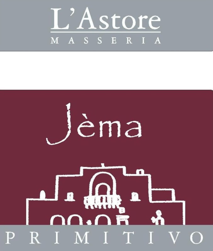 L'Astore Masseria Salento Jema Primitivo 2008 Front Label