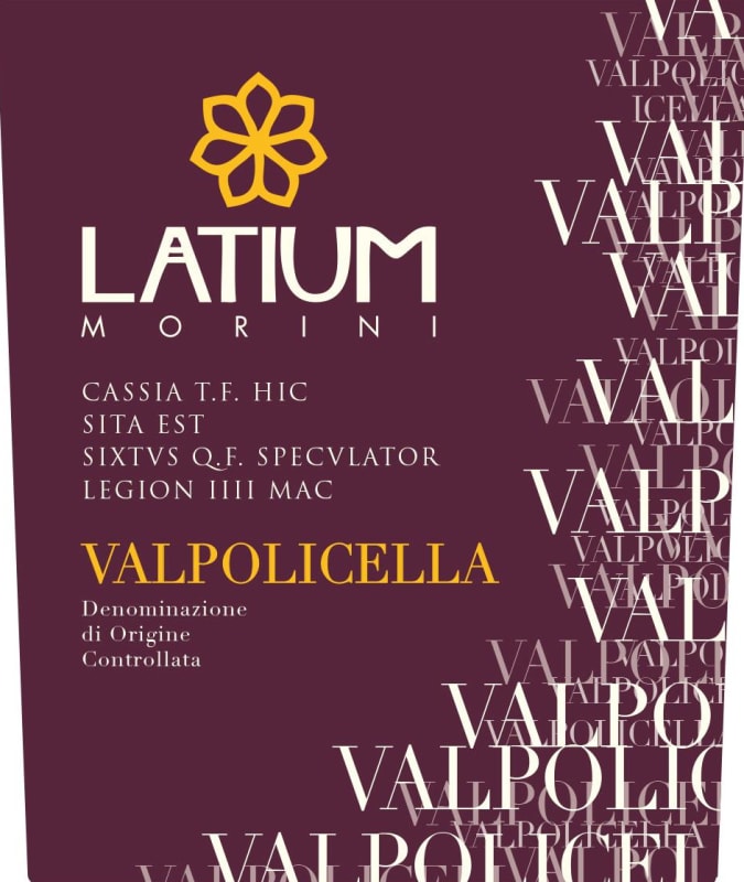 Latium Morini Valpolicella 2013 Front Label