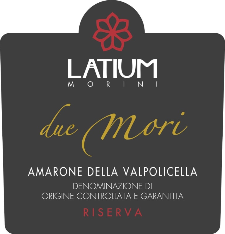 Latium Morini Amarone della Valpolicella Due Mori Riserva 2008 Front Label